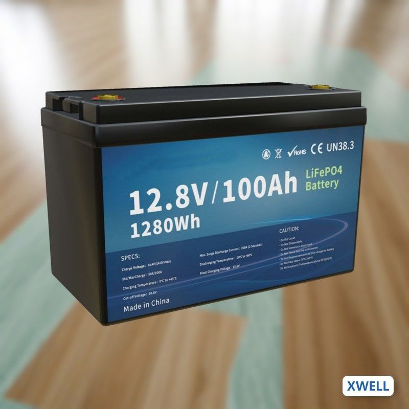 12.8V 100AH Lithium Ion LiFePO4 Bank For Replace VRLA Battery Deep-Cycle Battery